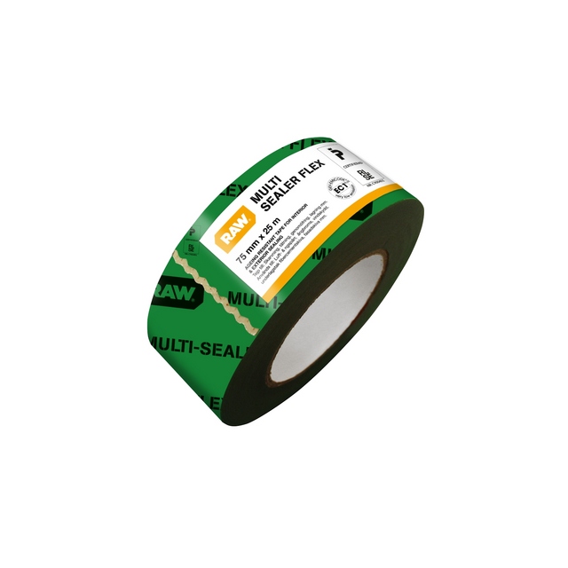 BYGGFOLIETEJP RAW 75MMX25M MULTI-SEALER FLEX